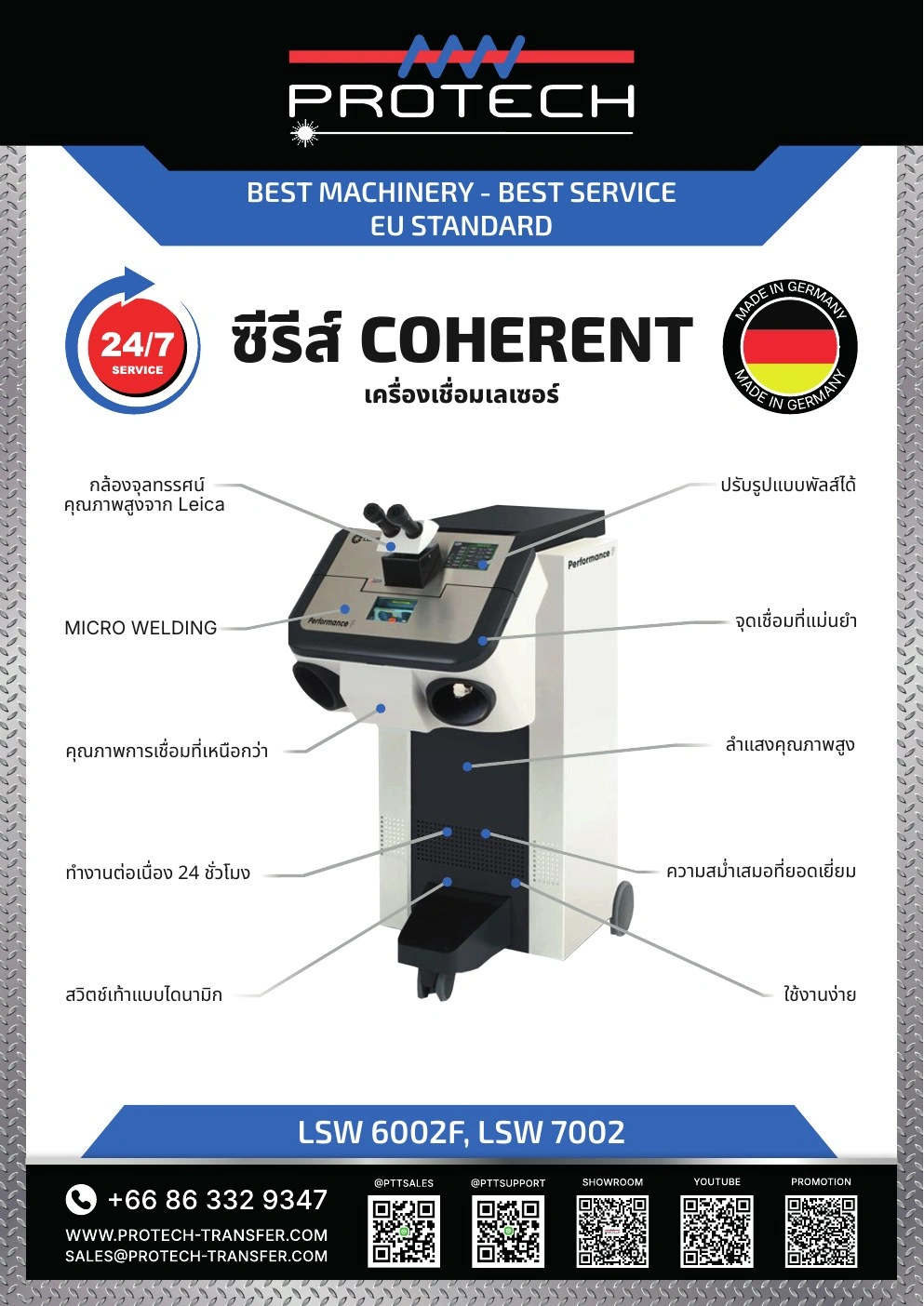 Protech Transfer — โบรชัวร์เครื่องจักร — กราฟิกแคมเปญ มุมมองที่ 8