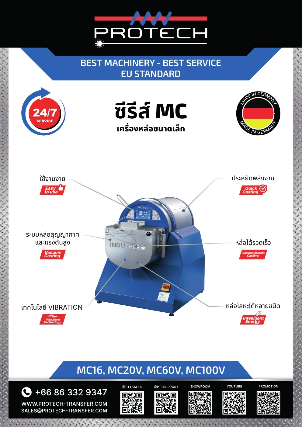 Protech Transfer — โบรชัวร์เครื่องจักร — กราฟิกแคมเปญ มุมมองที่ 18