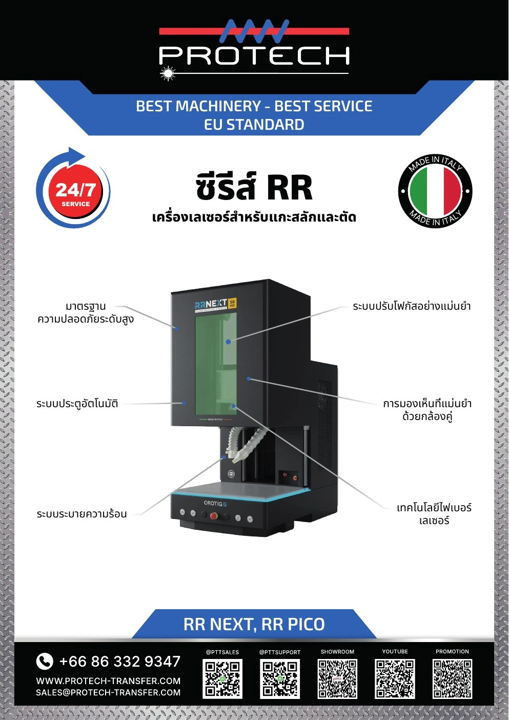 Protech Transfer — โบรชัวร์เครื่องจักร — กราฟิกแคมเปญ มุมมองที่ 30