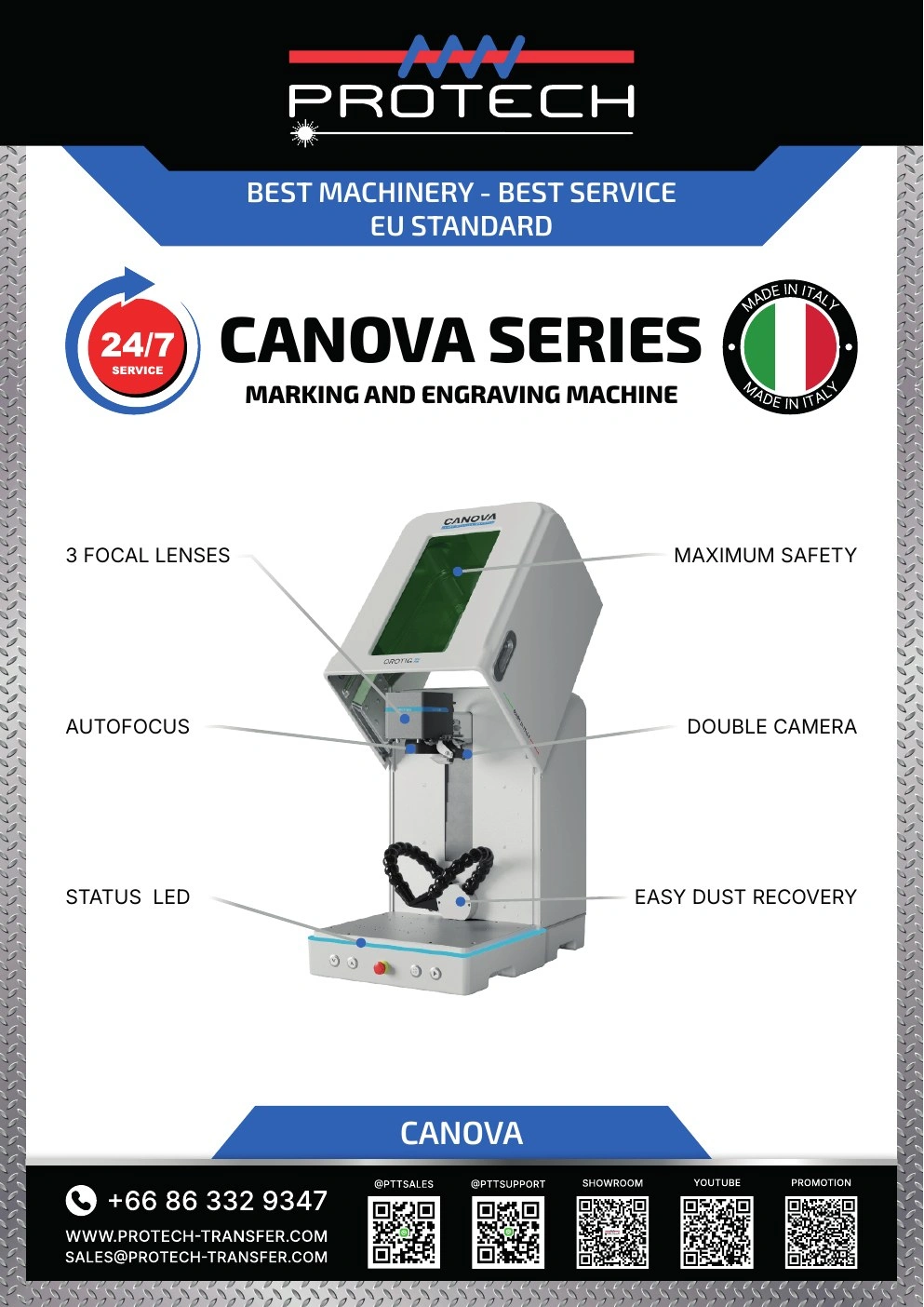 Protech Transfer — Machinery Brochure — campaign graphics, view 4