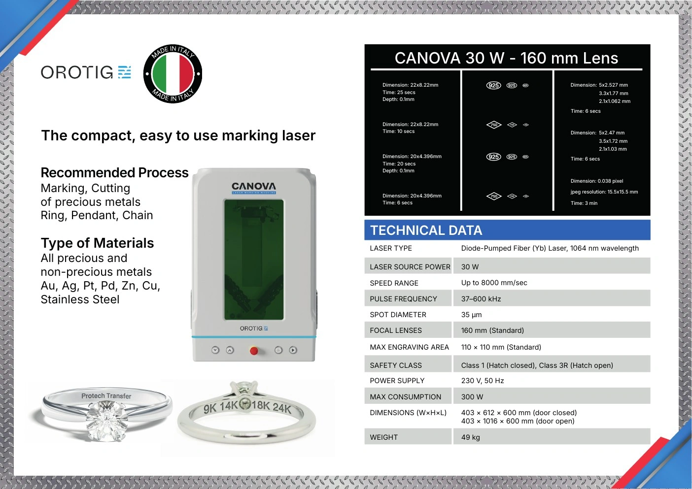 Protech Transfer — Machinery Brochure — campaign graphics, view 5