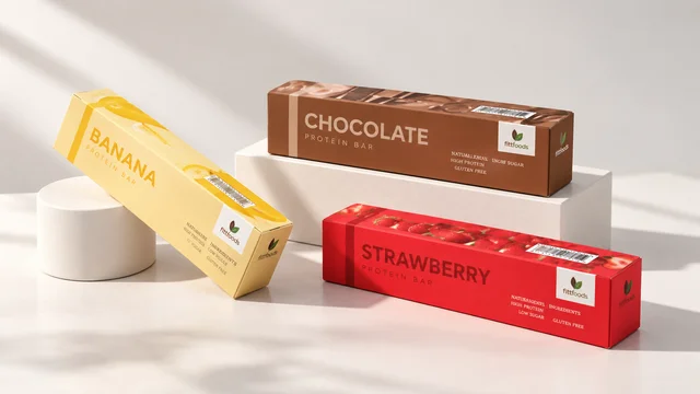 Protein Snacks packaging — packaging design, view 1
