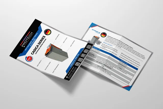 Protech Transfer — Machinery Brochure — campaign graphics, view 1